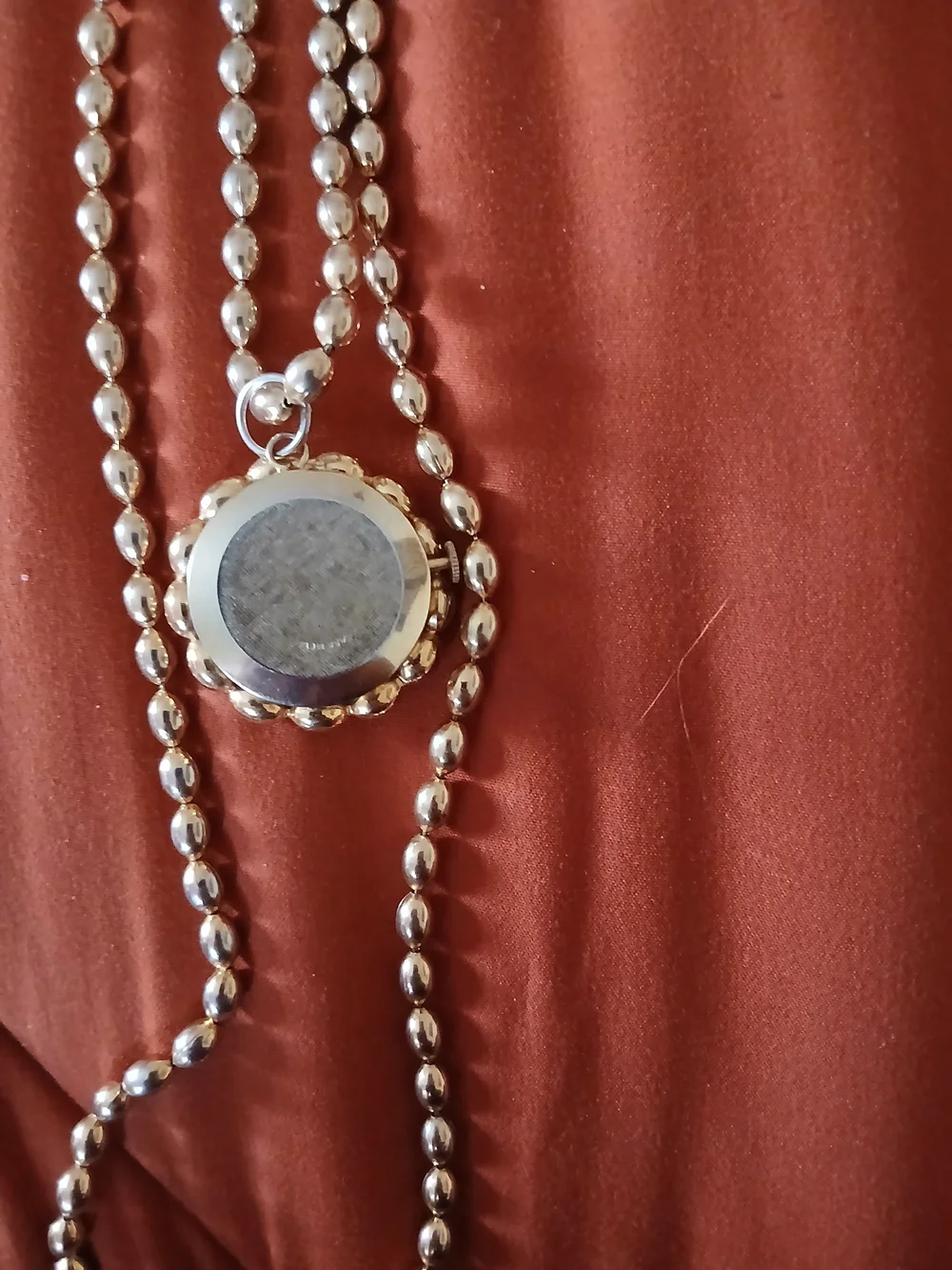 Gold-Tone Long Beaded Necklace Watch - Women Accessories